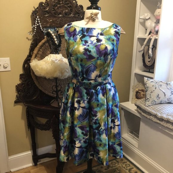 Jones New York Dresses & Skirts - Jones New York NWOT 20W Blue & Purple Floral Dress